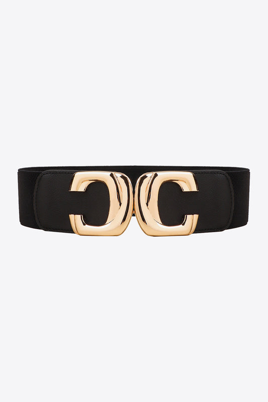 Zinc Alloy Buckle Elastic Wide Belt Carauana Store