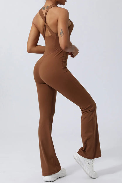 Crisscross Wide Strap Sleeveless Jumpsuit Carauana Store