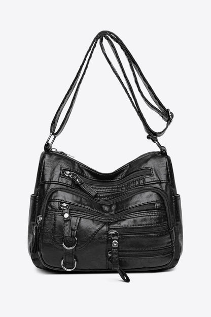 Multi-Pocket PU Leather Crossbody Bag Carauana Store