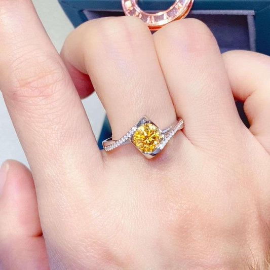 1 Carat Moissanite 925 Sterling Silver Ring Carauana Store