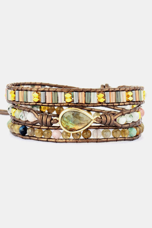 Handmade Triple Layer Beaded Bracelet Carauana Store