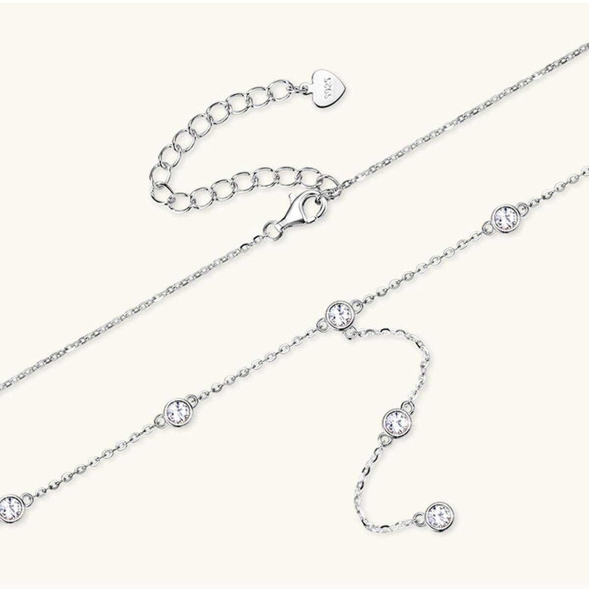 1.1 Carat Moissanite 925 Sterling Silver Necklace Carauana Store