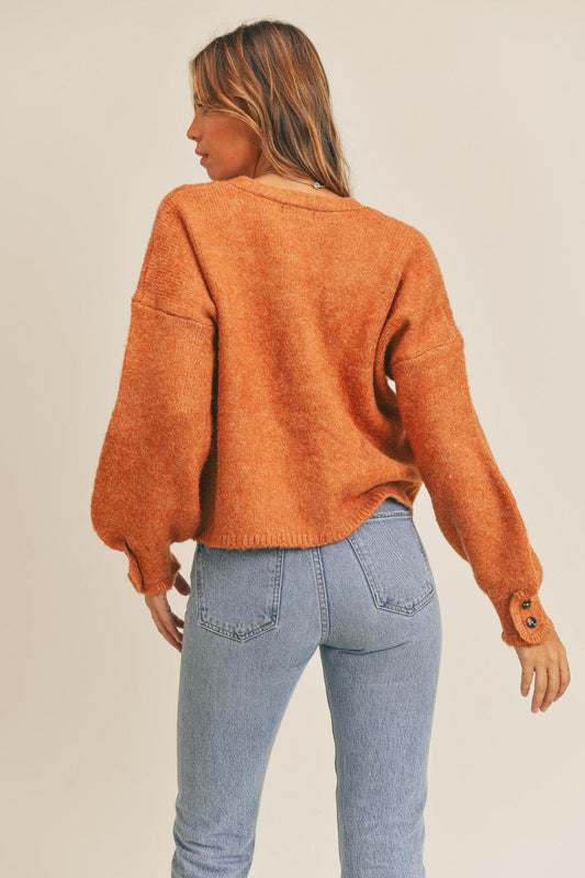 MABLE Long Sleeve Button Down Sweater Cardigan Carauana Store