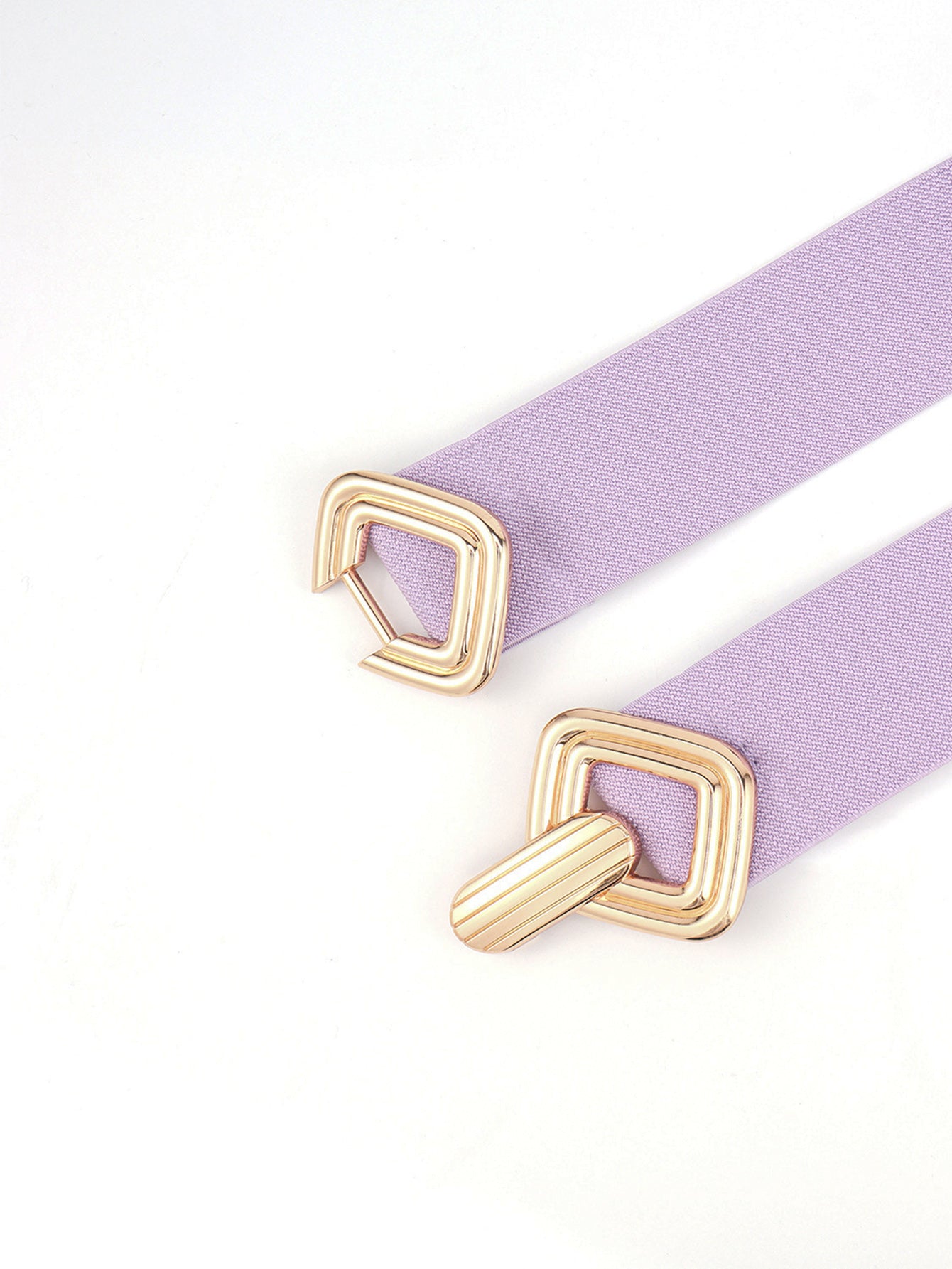 Geometric Buckle Elastic Wide Belt Carauana Store