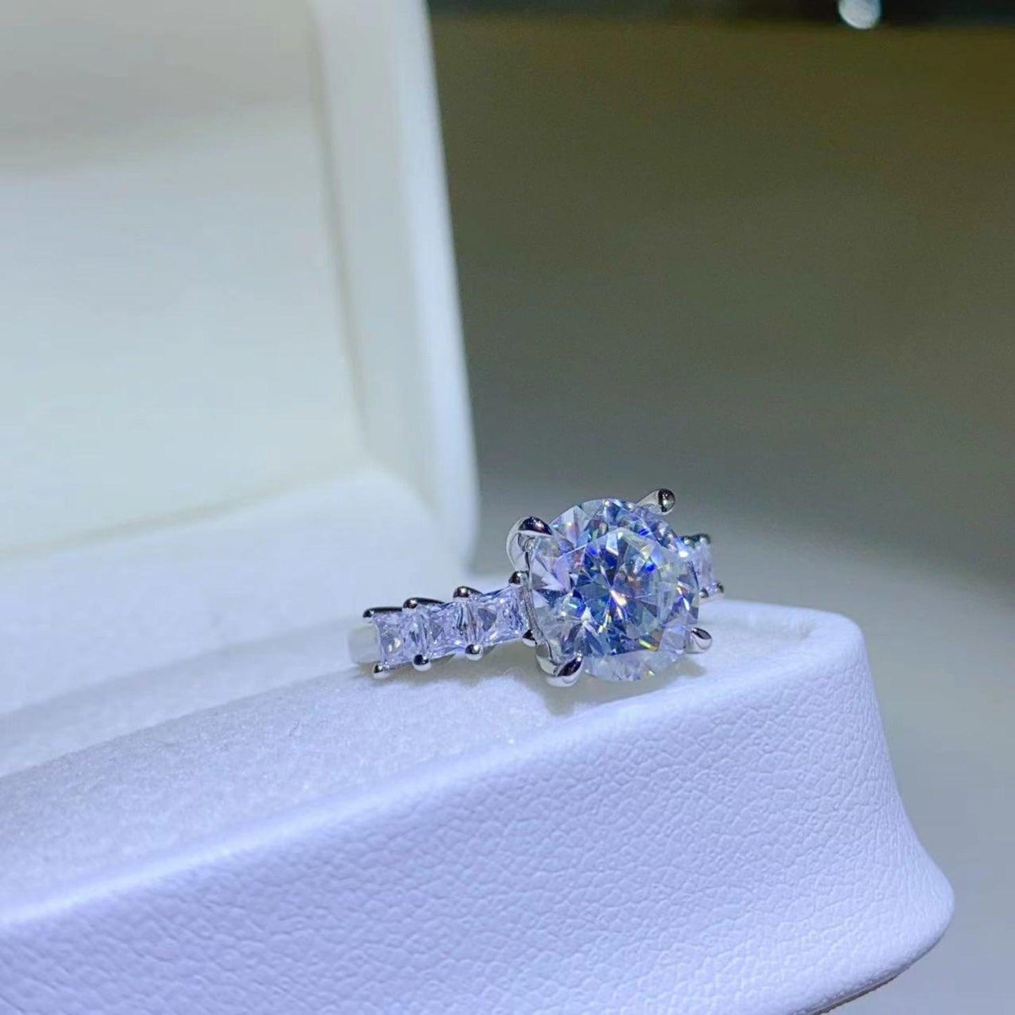 3 Carat Moissanite 925 Sterling Silver Ring Carauana Store