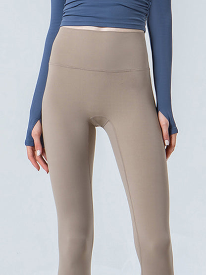 Wide Waistband Cropped Sports Leggings Carauana Store