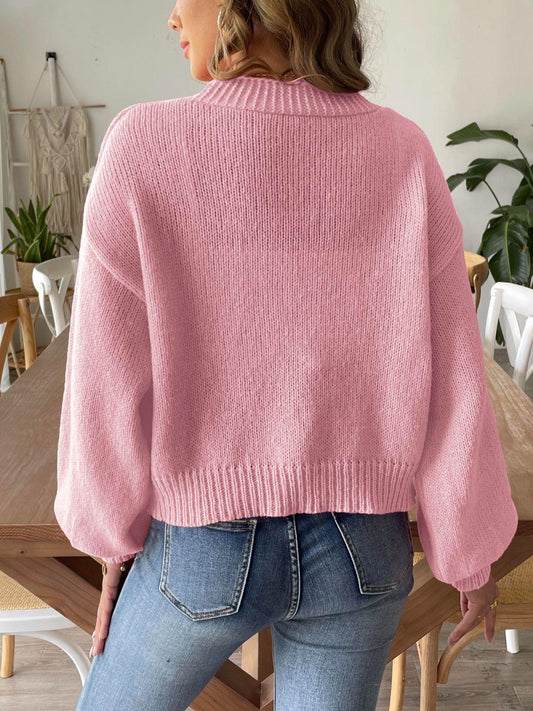 Open Front Long Sleeve Cardigan Carauana Store