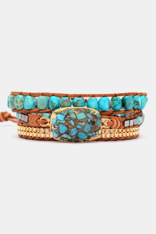 Handmade Natural Stone Copper Bracelet Carauana Store