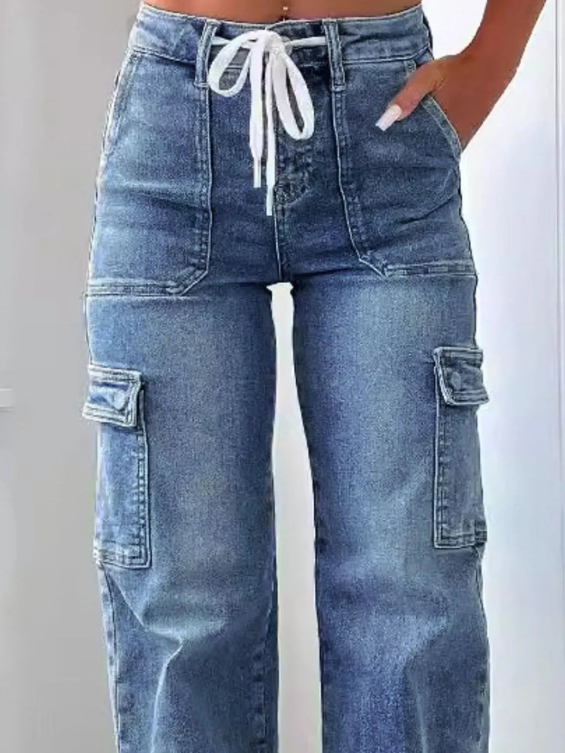 Washed Jeans with Pockets Carauana Store