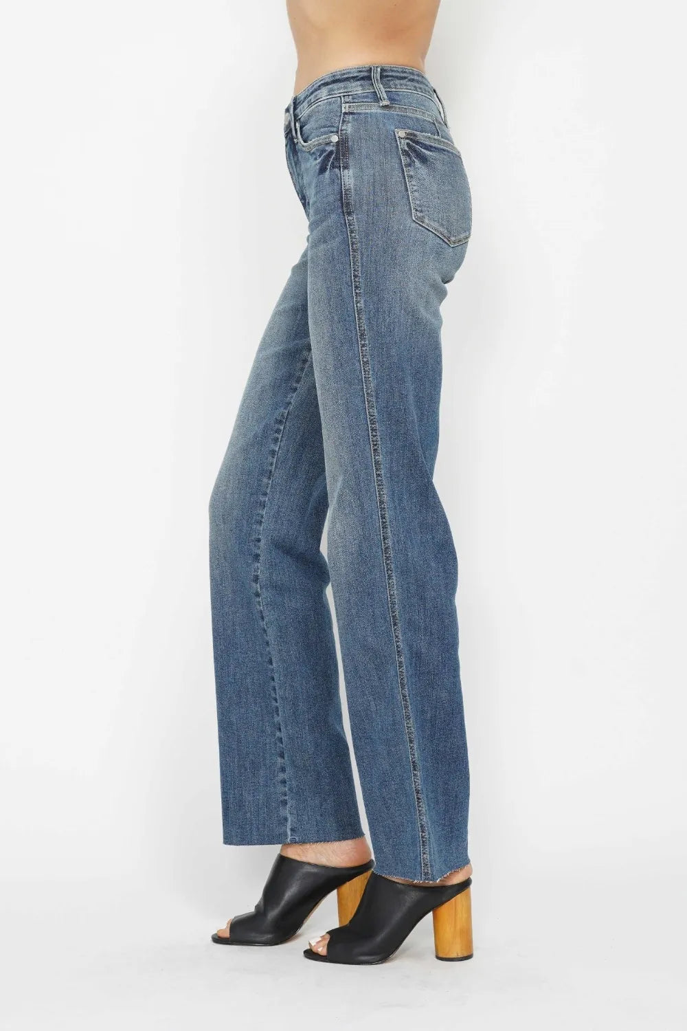 Judy Blue Full Size Tummy Control Straight Jeans Carauana Store