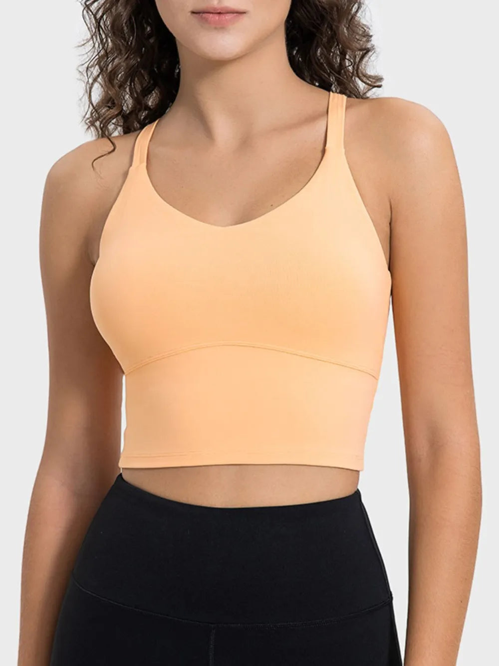Millennia Crisscross Round Neck Active Tank Carauana Store