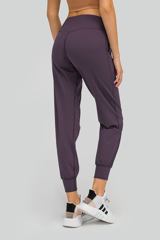 Millennia Wide Waistband Slant Pocket Pants Carauana Store