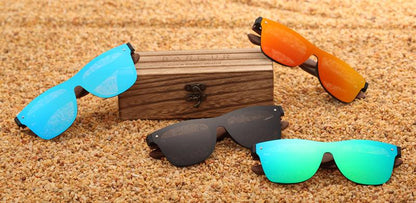 BARCUR Walnut Sunglasses Polarized Carauana Store