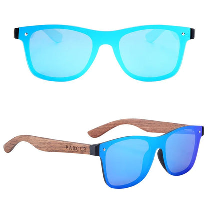 BARCUR Walnut Sunglasses Polarized Carauana Store