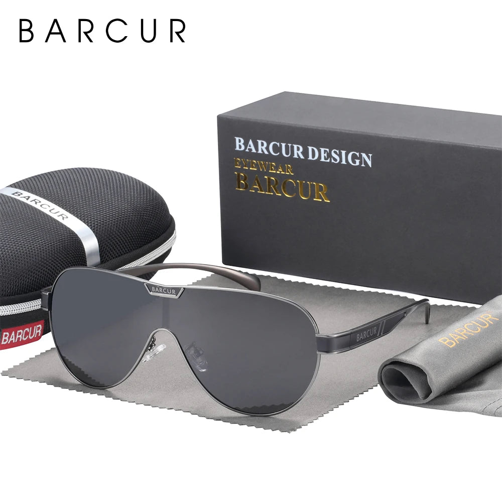 BARCUR Man Sunglasses for Men Polarized Sun Glasses For Women Eyeglasses Eyewear Accessory - CaRaUaNa Fashion
