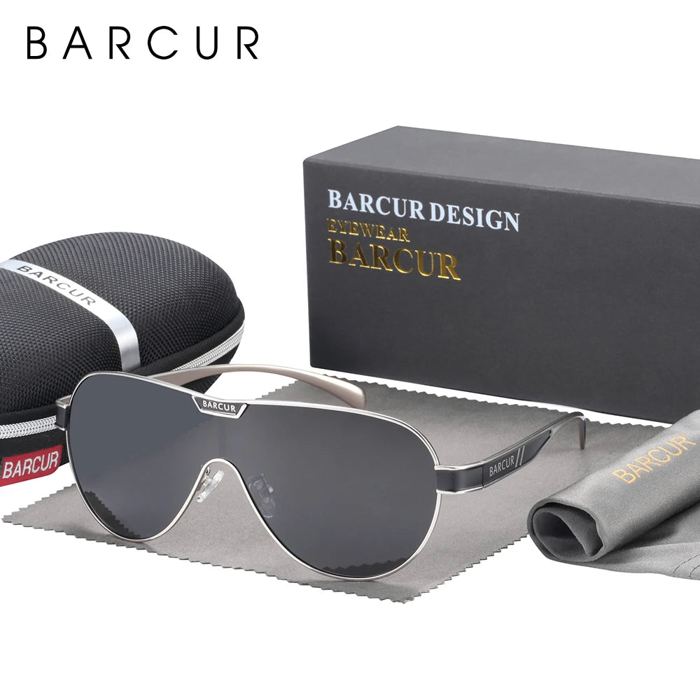 BARCUR Man Sunglasses for Men Polarized Sun Glasses For Women Eyeglasses Eyewear Accessory - CaRaUaNa Fashion