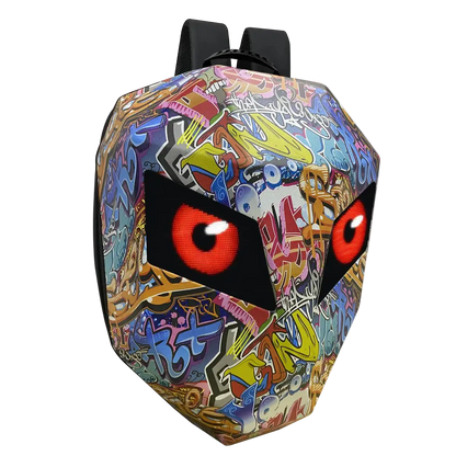 🏍️ CRELANDER Knight LED Motorcycle Laptop Backpack – Waterproof Hard Shell 🎒 CaRaUaNa Fashion