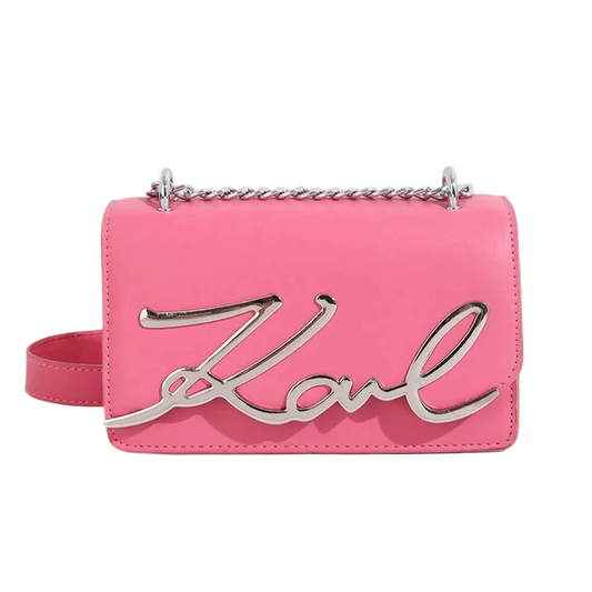 Pink CaRaUaNa Karl Clutch Bag