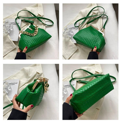 Carauana UNIU SILVER GOLD Knitted Crossbody Bag | Fashion Satchel | NEW 2024 Collection Carauana Store