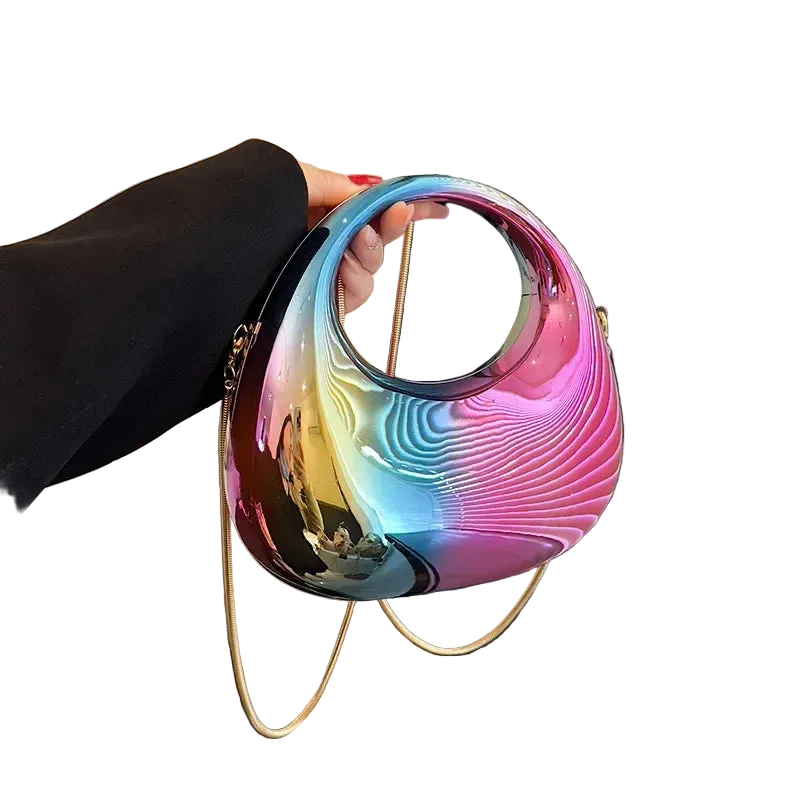 Carauana Clear Acrylic Clutch Evening Fashion Shoulder Bag