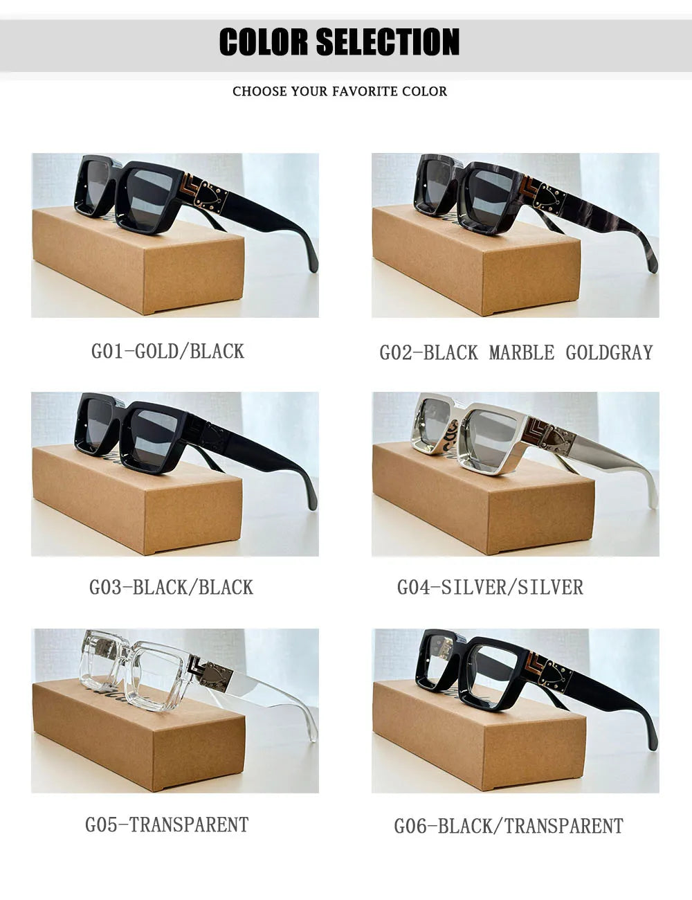 Carauana_Millionaire_GO_SUPER_Square_Luxury_Sunglasses_ALL_COLORS