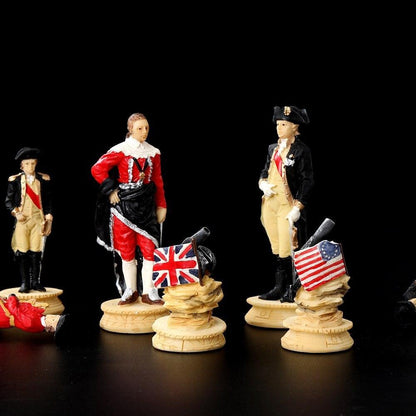 Chess Desktop Intelligence Game Movie Theme Toy Luxury Knight Hand-painted Carauana Store