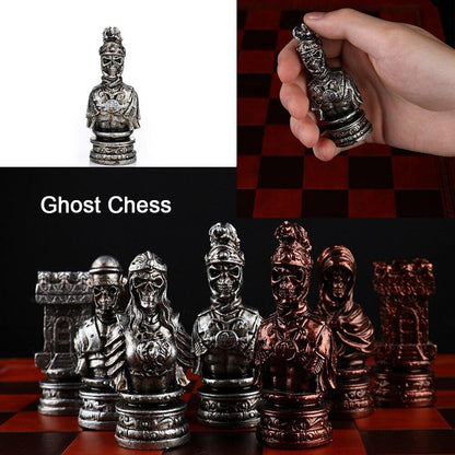 Chess Desktop Intelligence Game Movie Theme Toy Luxury Knight Hand-painted Carauana Store