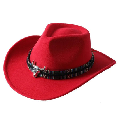 Cowboy hat monochrome felt Men and Women Carauana Store