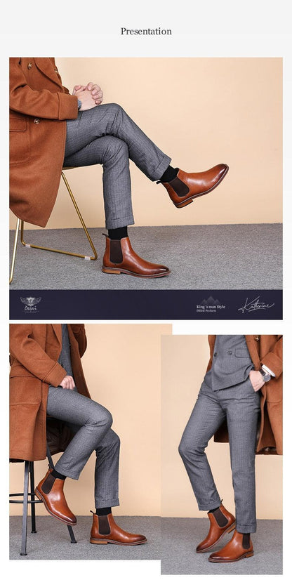 DESAI Genuine Leather elegant Boots Carauana Store