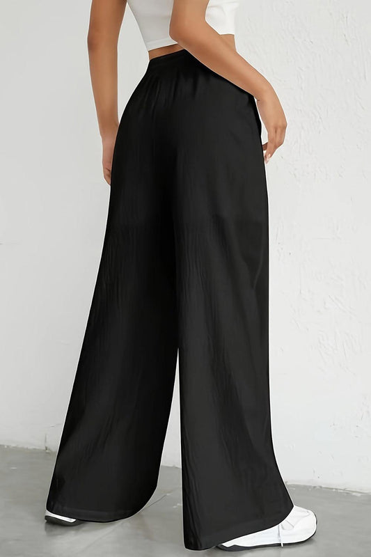 Drawstring Wide Leg Pants Carauana Store