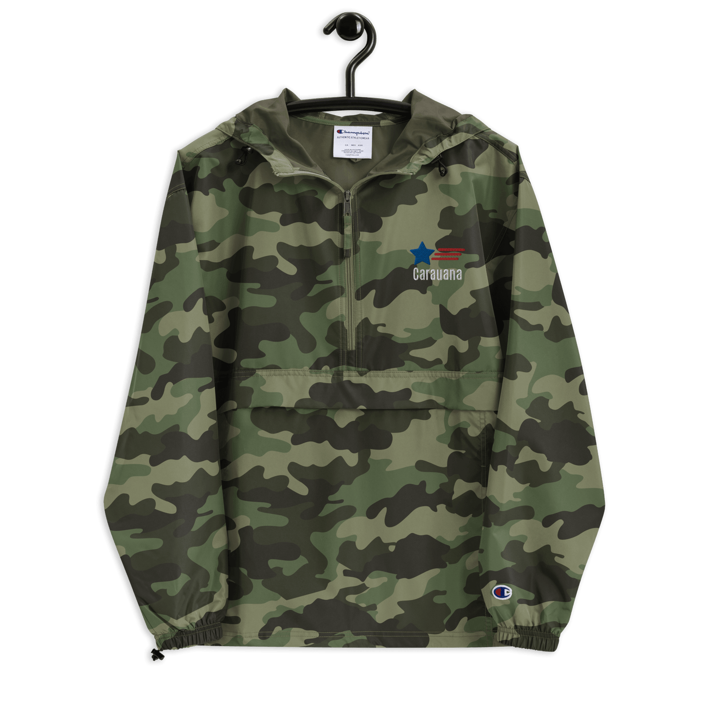 Embroidered Champion Packable Jacket Carauana Store