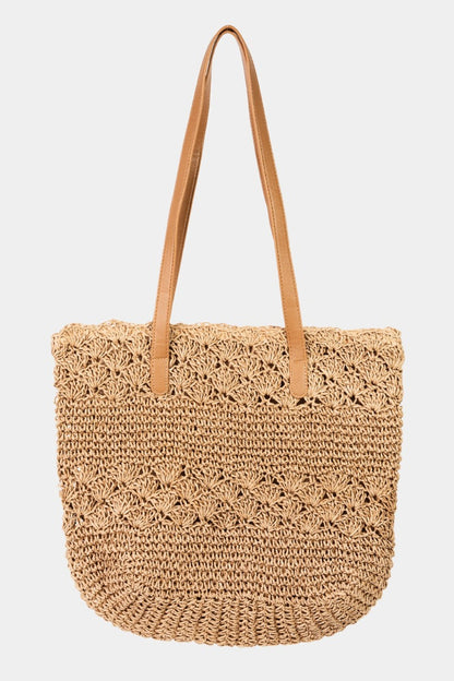 Fame Straw Braided Tote Bag Carauana Store