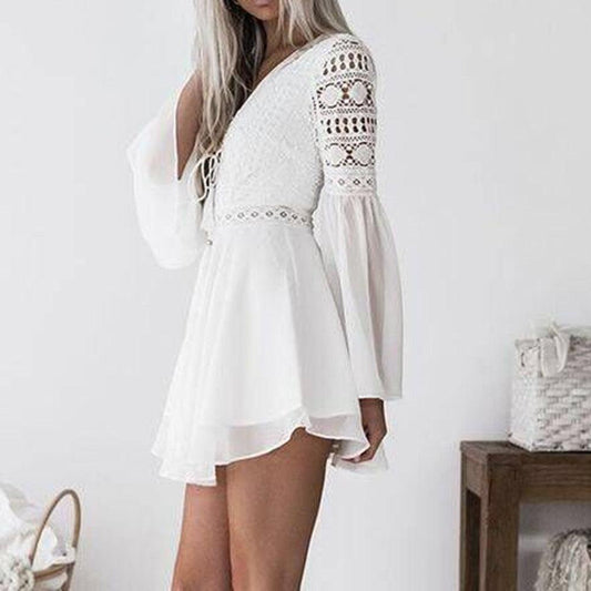 Fashion Dresses 2023:Women's Casual Lace Long Sleeve Bodycon Cocktail Party Pencil Dresss Carauana Store