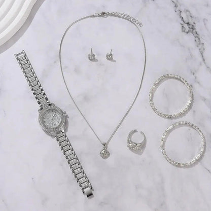 Fashion &amp; Casual Quartz Watch with Rhinestone Bracelet - Elegant Design Carauana Store