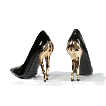 Fashionable Women's Strange Heels Pumps | Patent Leather Carauana Store