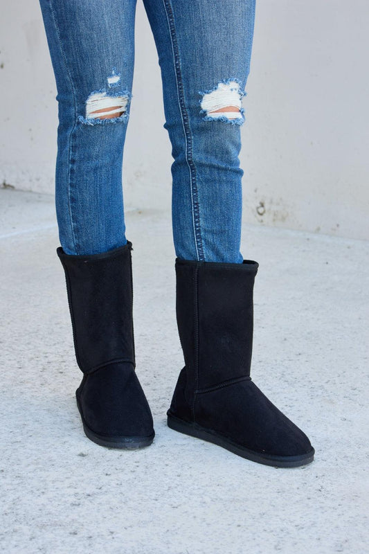 Forever Link Thermal Lined Flat Boots Carauana Store