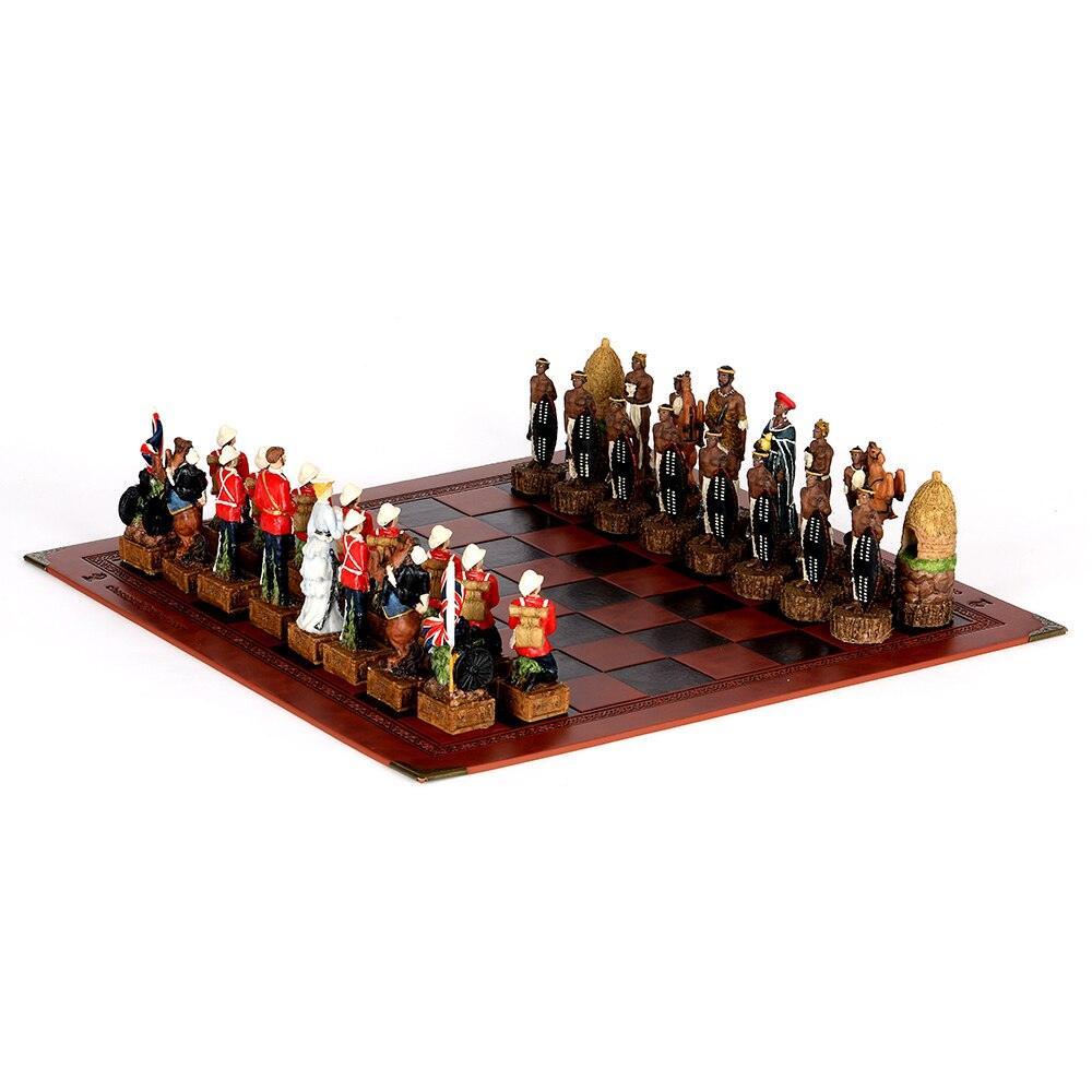 Historical Theme Resin Chess Figures 32 Painted Chess Game Gift Collection Carauana Store