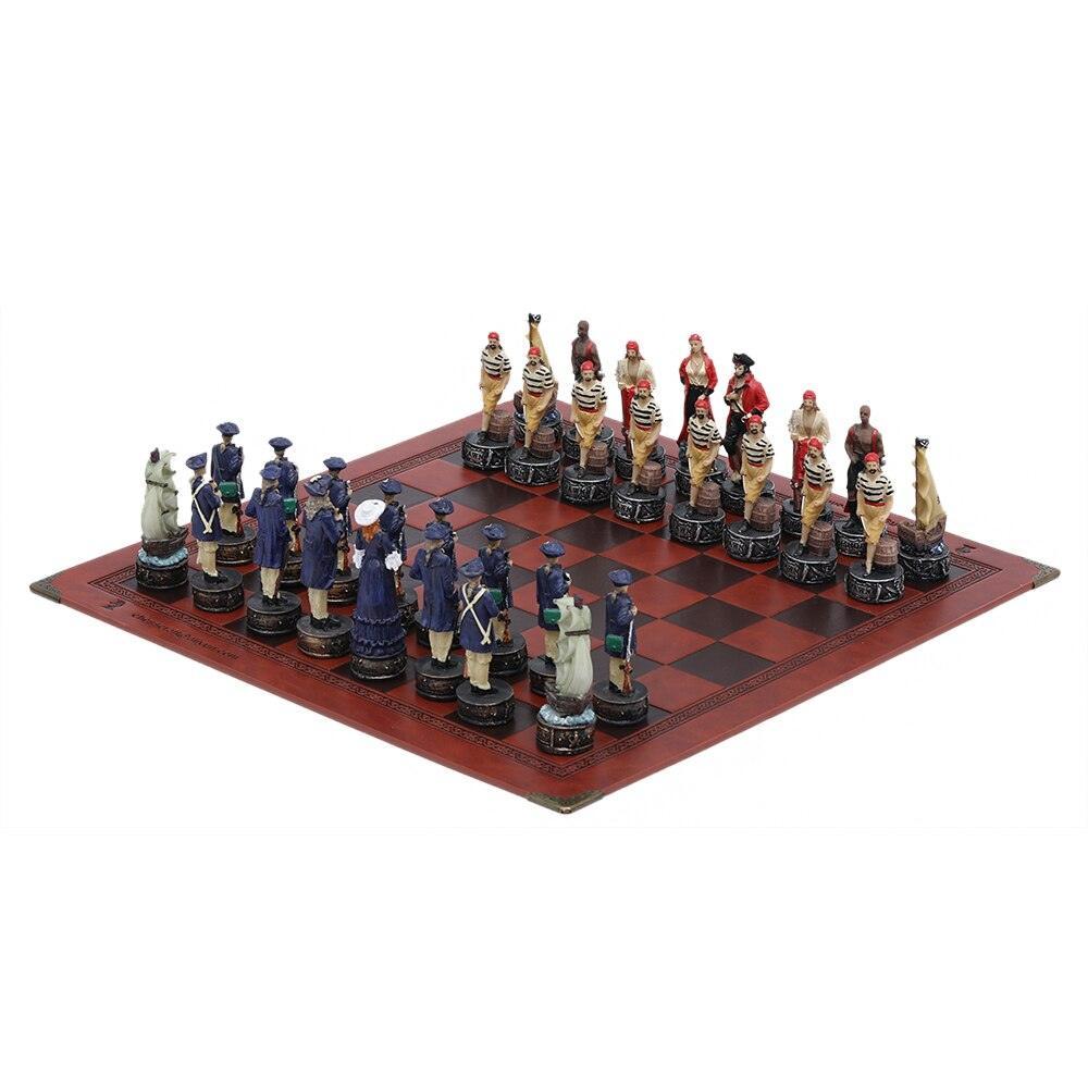 Historical Theme Resin Chess Figures 32 Painted Chess Game Gift Collection Carauana Store