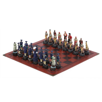 Historical Theme Resin Chess Figures 32 Painted Chess Game Gift Collection Carauana Store