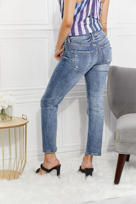 Kancan Full Size Amara High Rise Slim Straight Jeans Carauana Store