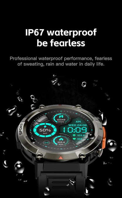 LEMFO Smartwatch With Flash Light 500Lumin S100 Men Women|Your Ultimate Fitness Companion Carauana Store