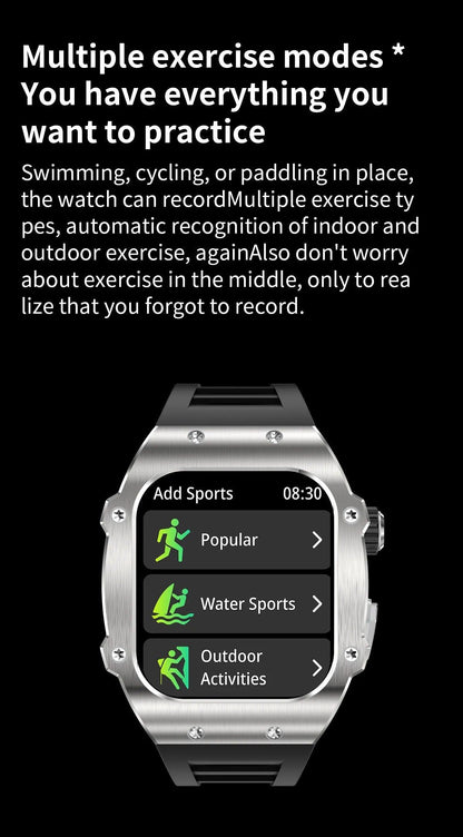 LIGE Smart Watch For Men Waterproof Bluetooth Call Heart Rate Monitor Carauana Store