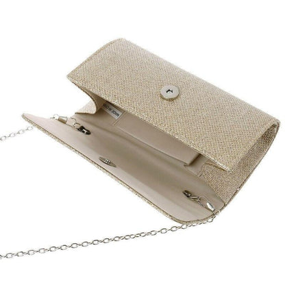 Ladies Handbag Wedding Luxury Chain Crossbody Bags Gold Silver Evening Party Clutch and Purse Female Carauana Store