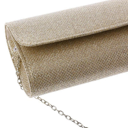 Ladies Handbag Wedding Luxury Chain Crossbody Bags Gold Silver Evening Party Clutch and Purse Female Carauana Store