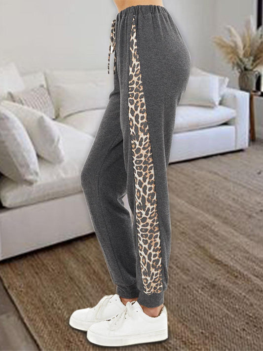 Leopard Elastic Waist Pants Carauana Store