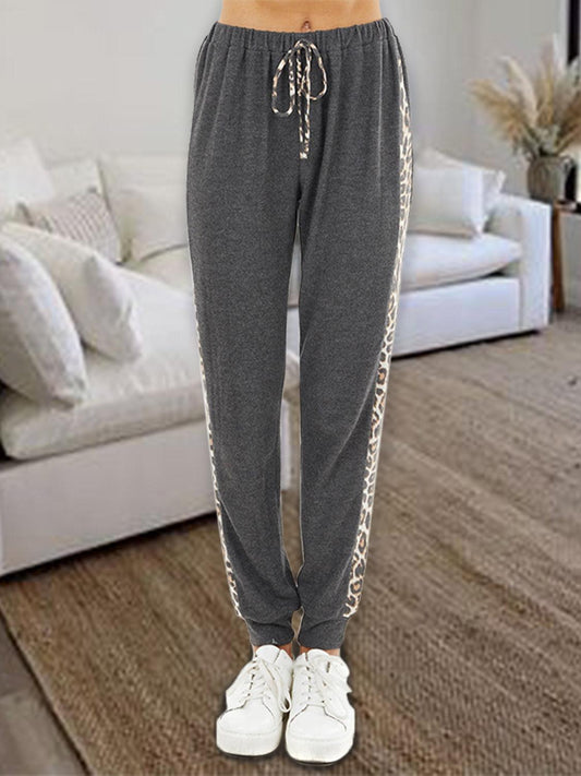 Leopard Elastic Waist Pants Carauana Store