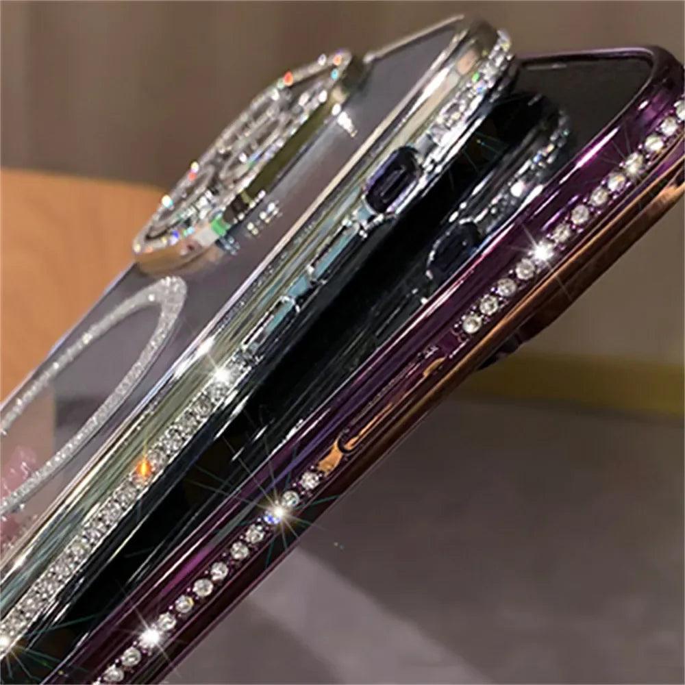 Magnetic Charging Soft Case for IPhone 15 14 13 12 Pro Max Plus Transparent Carauana Store