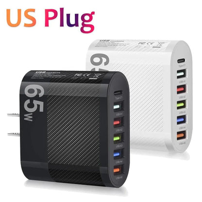Mobile Phone Charger | Fast Charging | 5USB+Type-C Carauana Store