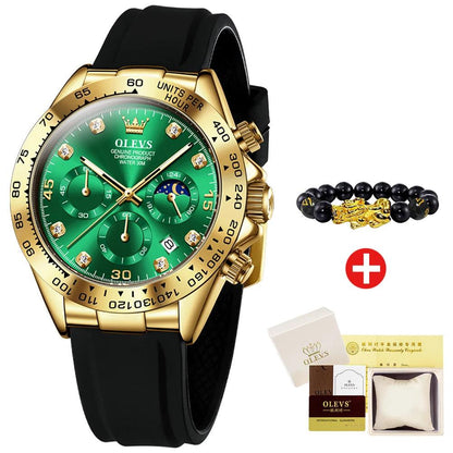 OLEVS Men's Quartz Watch sleek stainless steel Carauana Store