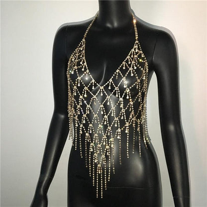 Sexy Clubwear Bling Rhinestone Party Carauana Store